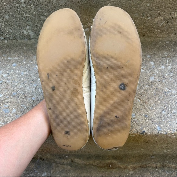 Sabah Handmade Ivory Leather Slip-On Loafers M 43 Unisex 11-11.5 Turkey Artisan main image 9